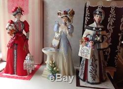 Vintage Avon Mme Albee Presidents Club Porcelaine Doll Set De 13 Mib