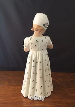 Vintage B & G Bing Grondahl Mary Fille Avec Poupée 1721 Porcelaine Danemark Figurine