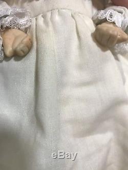 Vintage Baby Doll Trois Visages Porcelaine Creepy Rare Sourire Dormir Pleurer