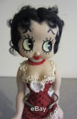 Vintage Betty Boop Poupée En Porcelaine Faite À La Main