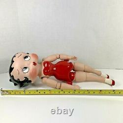 Vintage Betty Boop Robe Rouge Jointed 9 Porcelain Doll Années 1980