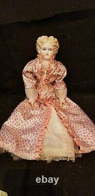 Vintage Blonde Chine Tete Doll Frances Davis Corps Marqué Magnifiquement Peint 17