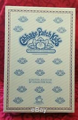 Vintage Cabbage Patch Limited Edition Timothy David Porcelain Doll 16 Signé