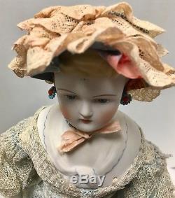 Vintage Emma Clear 17 Parian Doll Sally Chine Boucles D'oreilles 1947 Gorgeous