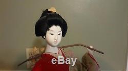 Vintage Franklin Mint / 18 '' Kyugetsu Porcelain Doll Tokyo Japon Mint Condition