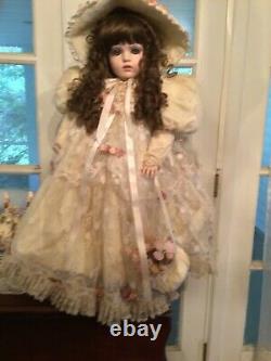 Vintage Gorgeous Bruj Ne 13 Porcelaine Victorian Doll 30