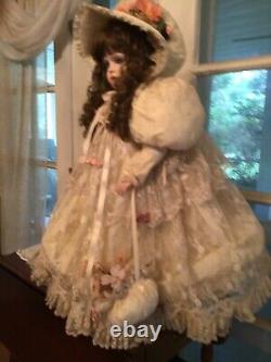 Vintage Gorgeous Bruj Ne 13 Porcelaine Victorian Doll 30