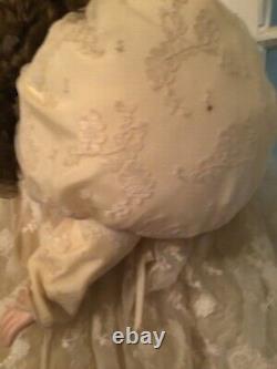 Vintage Gorgeous Bruj Ne 13 Porcelaine Victorian Doll 30