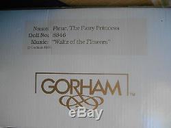 Vintage Mais Nouveau 1986 Gorham Doll Fleur The Fairy Princess Nib Musical