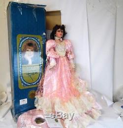 Vintage Nib 42 Rustie 1998 Shenandoah Robe Rose Southern Belle Porcelain Doll