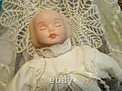 Vintage Porcelain Trois Face Baby Doll 8 Tall Super Rare & Hard 2 Trouver Du Monde