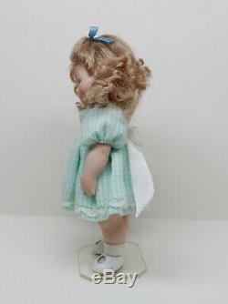 Vintage Poseable Porcelaine Enfant En Bas Âge Fille Poupée Artisan Maison De Poupée Miniature 112
