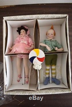 Vintage Rare! Franklin Heirloom Collection De Poupées En Porcelaine Wizard Of Oz