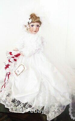 Vintage Stephanie 28 Dans Victorian Full Body Porcelain Doll Janis Berard Kais Nouveau