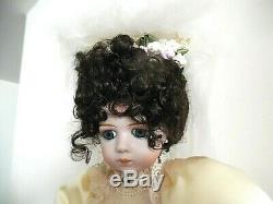 Vintage Tous Porcelain Doll Mariée Handcrafted Patti-kake Poupées 1985 Boule Articulé