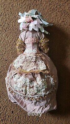 Vintage Victorian Linda Carroll Edition Limitée / 1000 Porcelaine Cloth Doll Rare