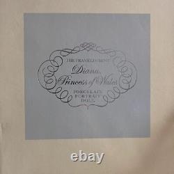 Vintage poupée portrait en porcelaine Diana, princesse de Galles, The Franklin Mint, NRFB