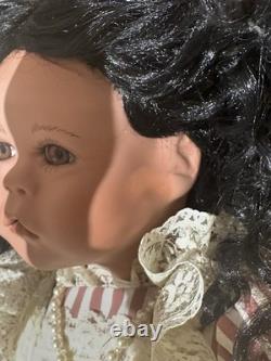 Vtg 33by Norma Rambaud, Nouvelle grande poupée en porcelaine 282/1000, sans certificat d’authenticité, France