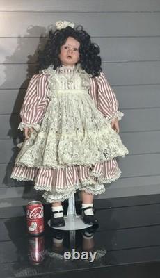 Vtg 33by Norma Rambaud, Nouvelle grande poupée en porcelaine 282/1000, sans certificat d’authenticité, France