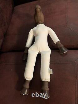 Vtg 90's Duncan Doll Body Soft Ceramic Hand Painted Horse Nouvelle Lecture