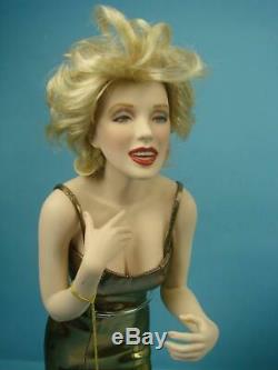 Vtg Marilyn Monroe Poupées Franklin En Porcelaine Menthe Et Objets D'art Encadrés À Collectionner