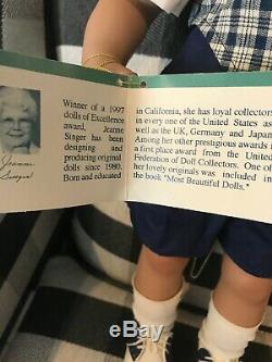 Vtg Master Piece Gallery Porcelaine Noire Doll Édition Limitée Chester