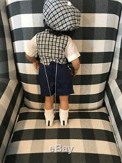 Vtg Master Piece Gallery Porcelaine Noire Doll Édition Limitée Chester