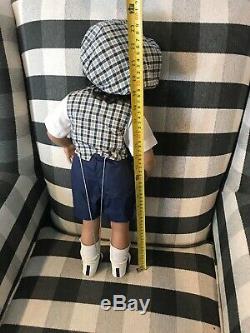 Vtg Master Piece Gallery Porcelaine Noire Doll Édition Limitée Chester