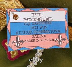 Vtg Peter The Great Doll 29 Galina Auteur Shahmatova Russe Tsar 1682-1725