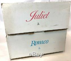 Vtg Rare 1990 Paire Danbury Mint 18 Shakespeare Romeo & Juliet Poupées De Porcelaine