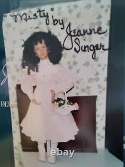 Vtg Rare & Ltd. Misty Par Jeanne Singer. Poupée De Porcelaine Africaine Américaine Mint/box
