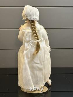 Vtg poupée en porcelaine Faith Wick Balos pour la fête des mères de 15 pouces avec bébé, 1984
