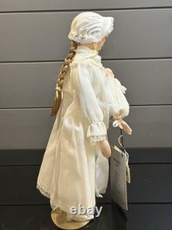 Vtg poupée en porcelaine Faith Wick Balos pour la fête des mères de 15 pouces avec bébé, 1984