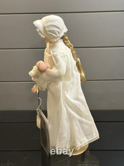Vtg poupée en porcelaine Faith Wick Balos pour la fête des mères de 15 pouces avec bébé, 1984