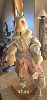 Wendy Brent Fidelio Lapin Blanc Boîte à Musique Vintage