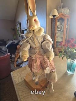 Wendy Brent Fidelio Lapin Blanc Boîte à Musique Vintage