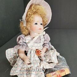 Wendy Lawton Porcelaine Doll Wee Bit O Woe 12 In Ltd Edition Vintage 1988 Coa Tag
